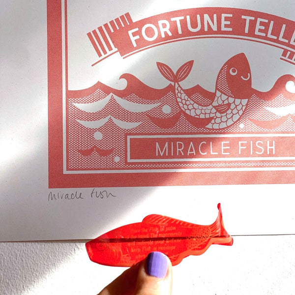 Fortune Teller Miracle Fish riso print