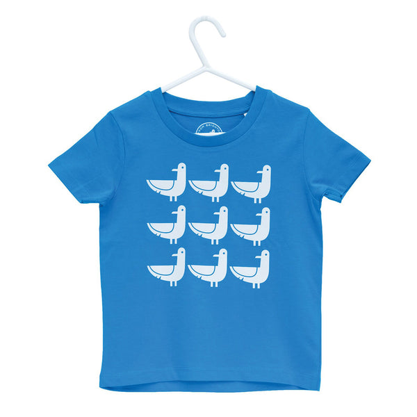 Oscar The Seagull kids blue t-shirt
