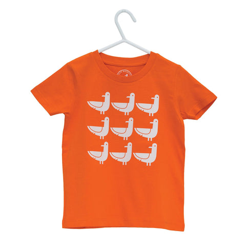 Oscar The Seagull kids orange t-shirt