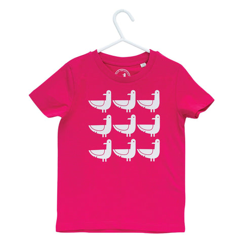 Oscar The Seagull kids pink t-shirt