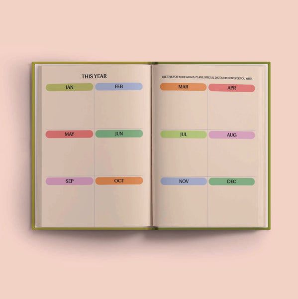 Les Fleurs - Bold Flower Design Diary 2026