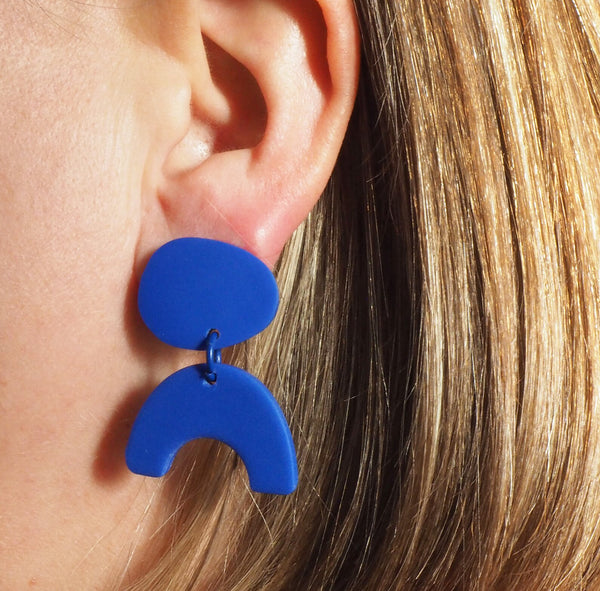 Blue Arc earrings