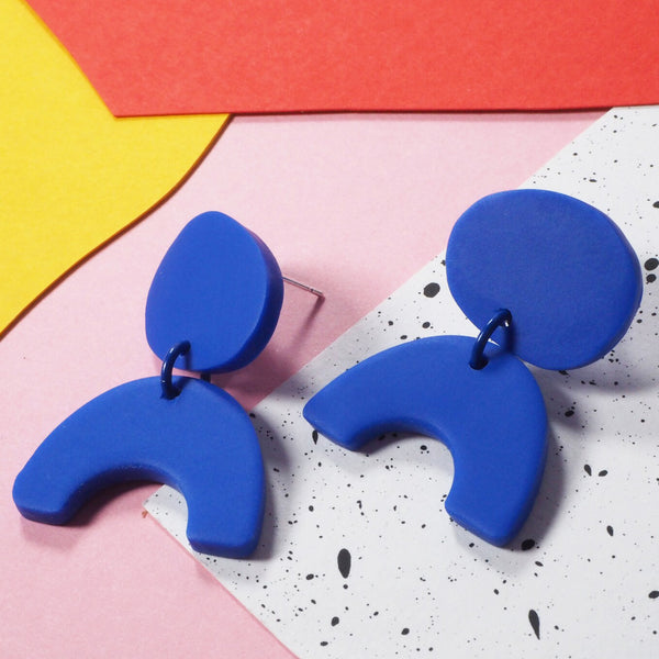 Blue Arc earrings