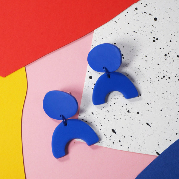Blue Arc earrings