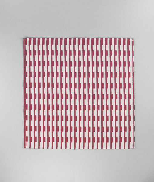 Stripes Burgundy & Natural napkins