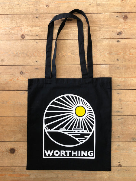Black Worthing tote bag