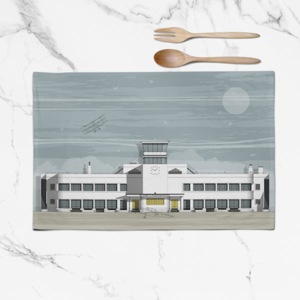 Shoreham Airport tea towel