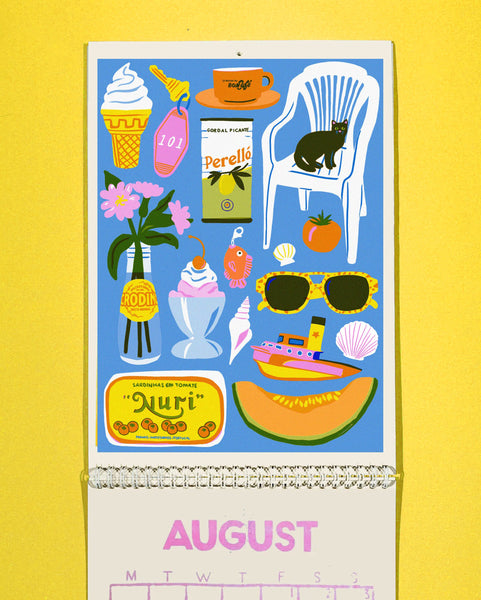 A Year In Objects Risograph Calendar 2026