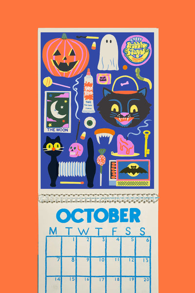 A Year In Objects Risograph Calendar 2026