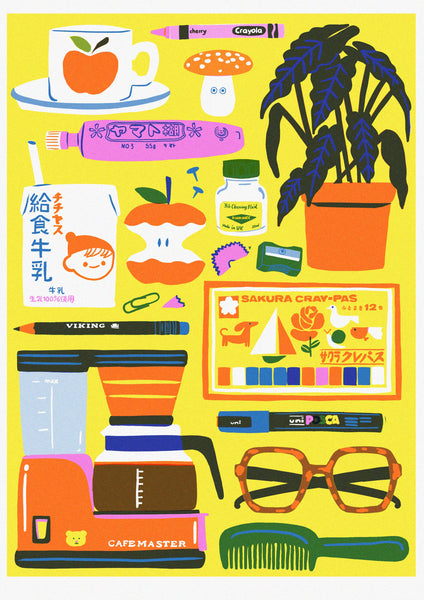 A Year In Objects Risograph Calendar 2026