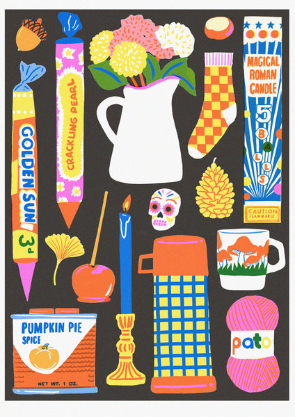A Year In Objects Risograph Calendar 2026