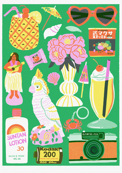A Year In Objects Risograph Calendar 2026