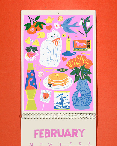 A Year In Objects Risograph Calendar 2026