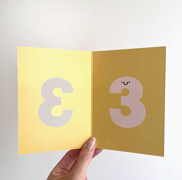 Age Three card