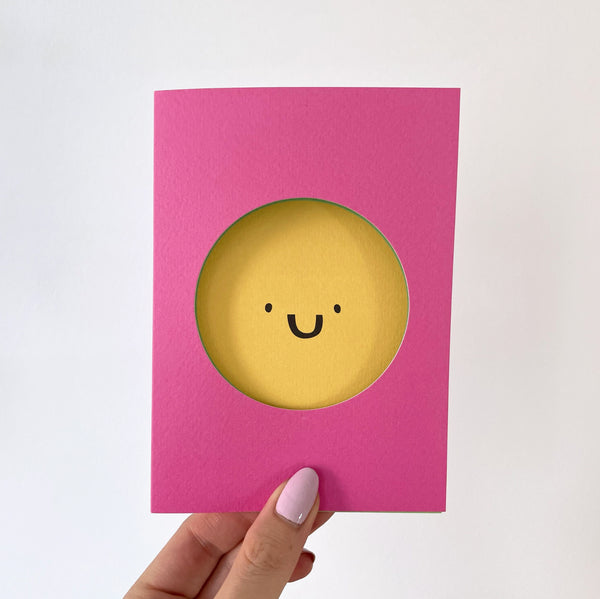 Happy Face Smiley card