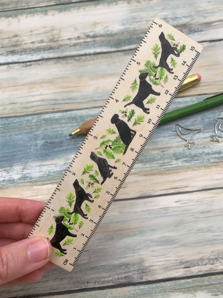 Black Labrador ruler