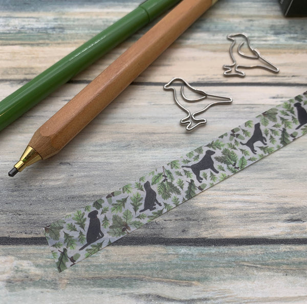 Black Labrador washi tape