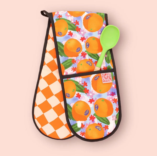Oranges oven glove