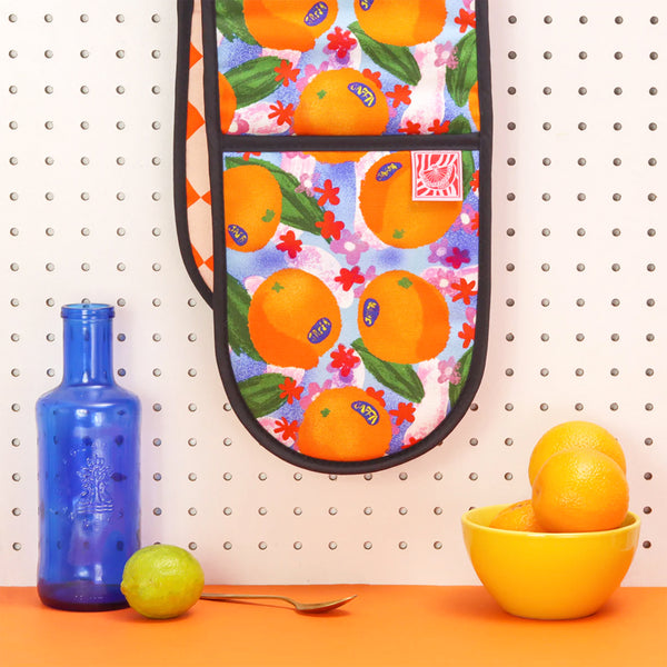 Oranges oven glove
