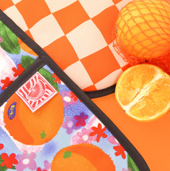 Oranges oven glove