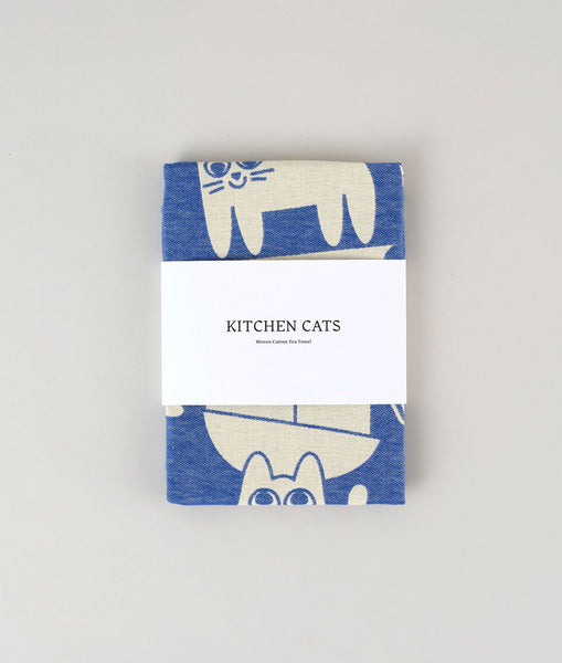 Kitchen Cats tea towel
