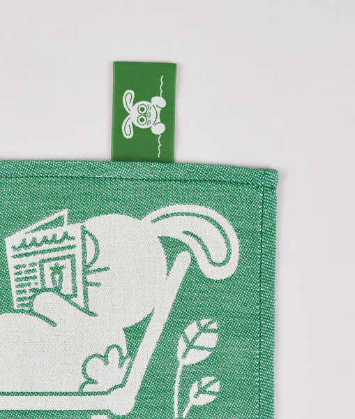 Garden Rabbits tea towel