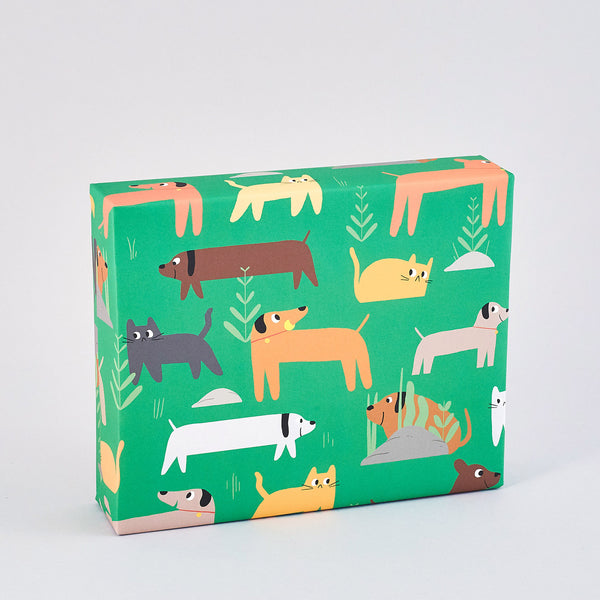 Cats and Dogs wrapping paper