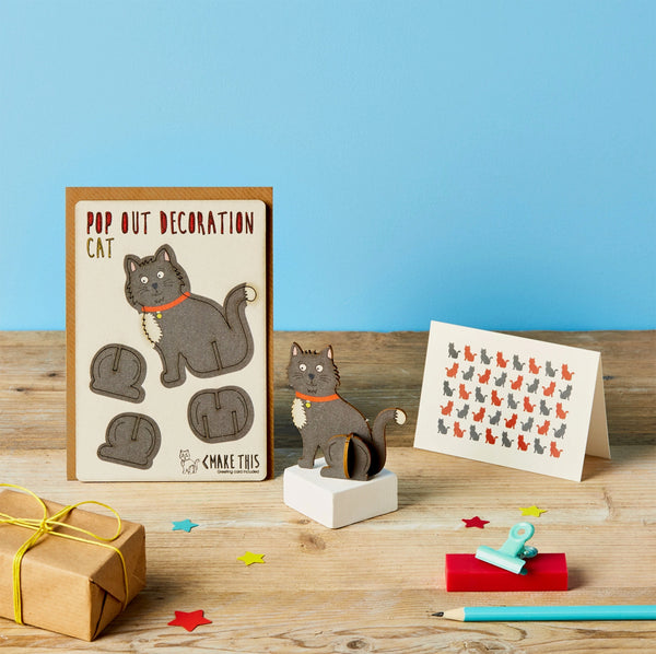 Black Cat pop out card