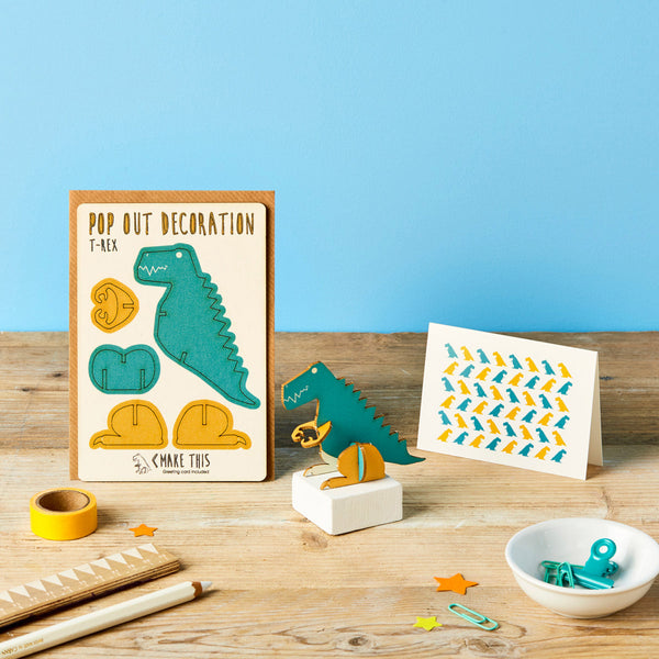 T-Rex pop out card
