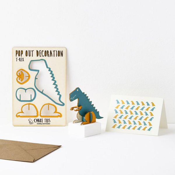 T-Rex pop out card