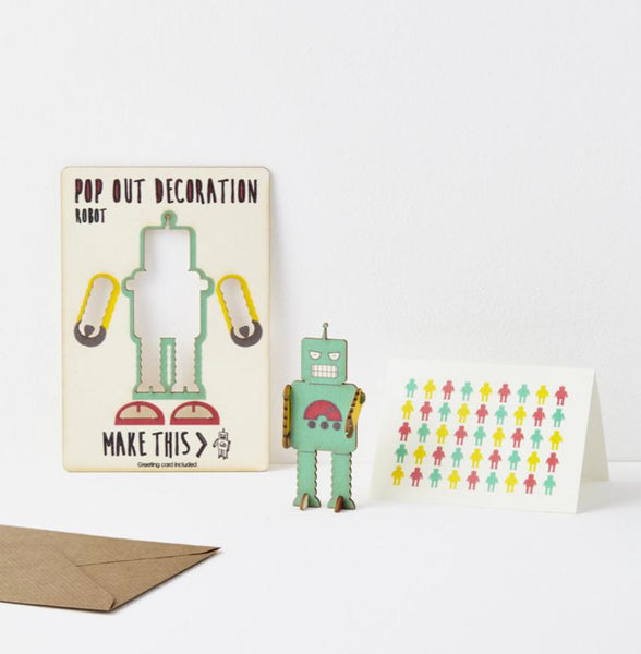 Robot pop out card