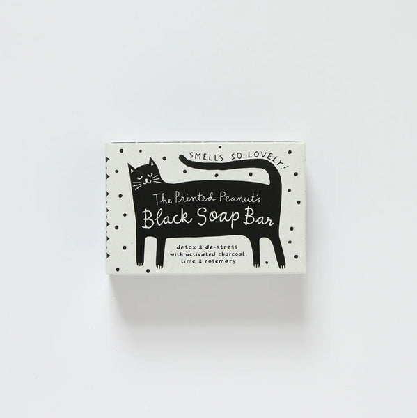 Black Cat charcoal soap bar