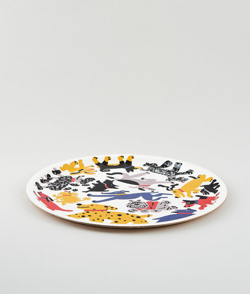 Dogs round tray