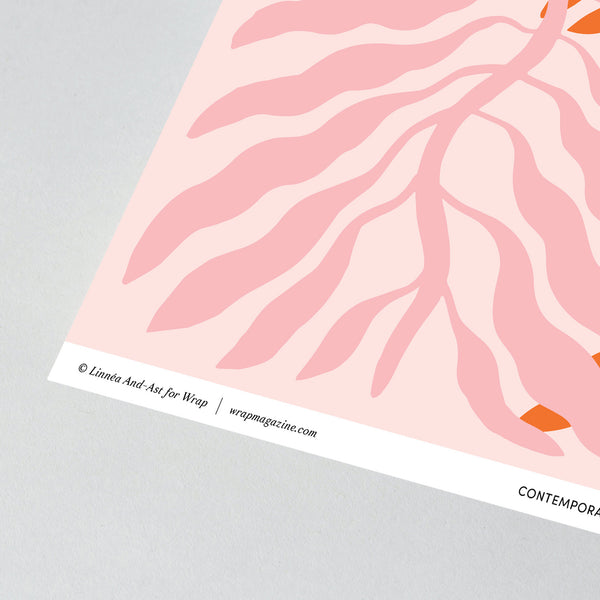 Leaves wrapping paper