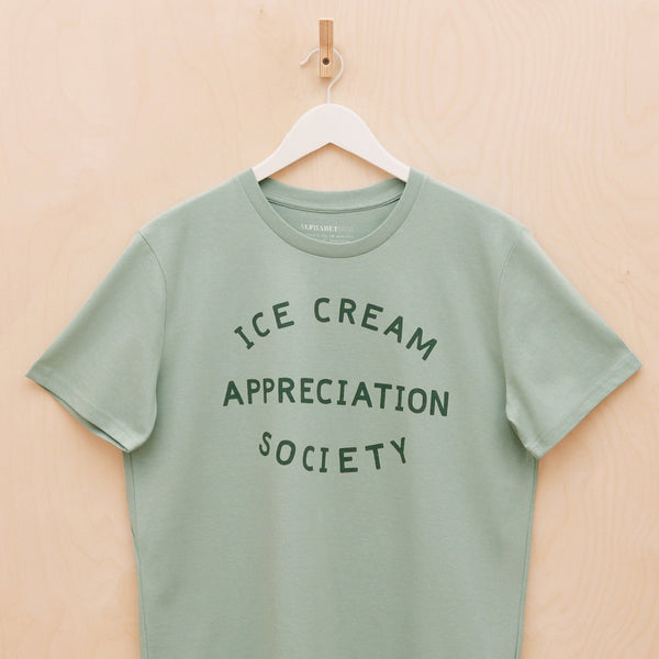 Ice Cream Appreciation Society matcha unisex adult t-shirt