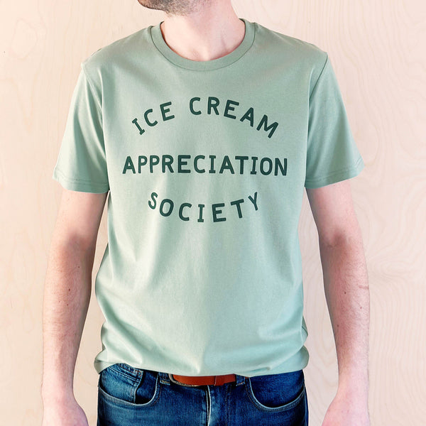 Ice Cream Appreciation Society matcha unisex adult t-shirt