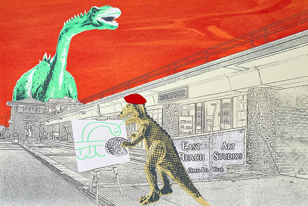 Artistic Allosaurus print