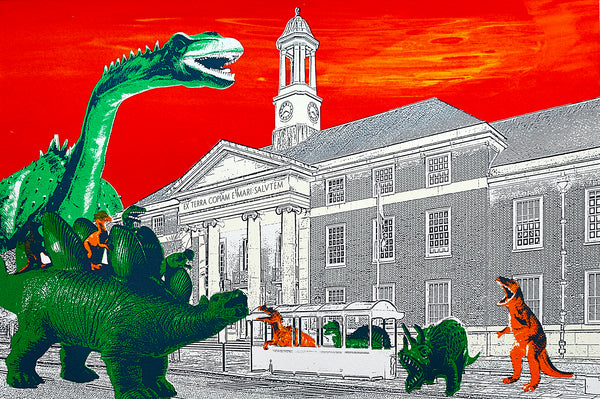 All Aboard the Dino Bus print