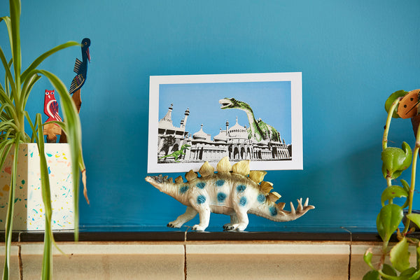 Dippy Visits Brighton Greetings Card