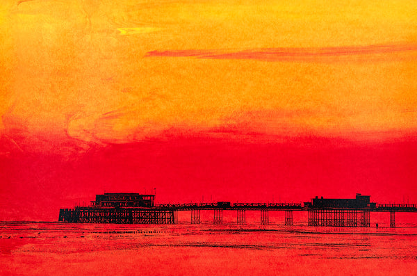 Man and Pier print