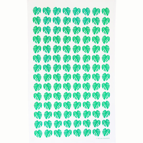 Green Cheese Plant Leaf Tea Towel - Inspired