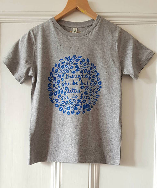 Though She May Be Little kids t-shirt
