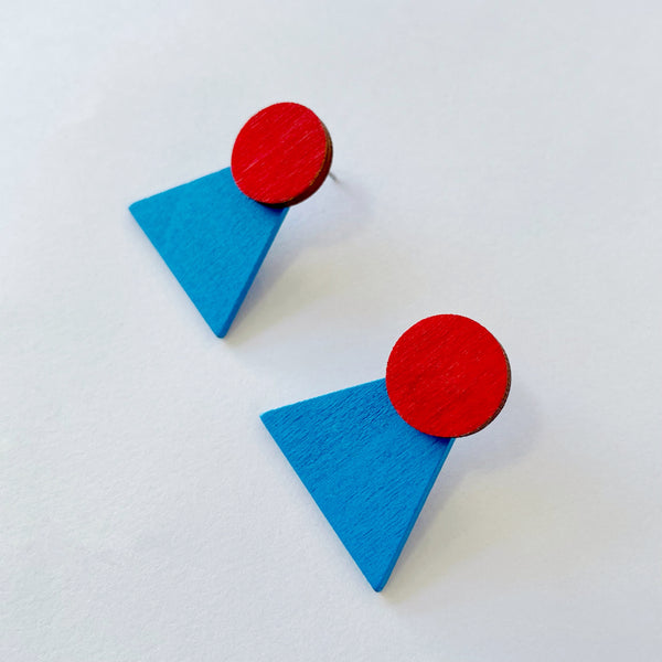 Pip Red & blue studs