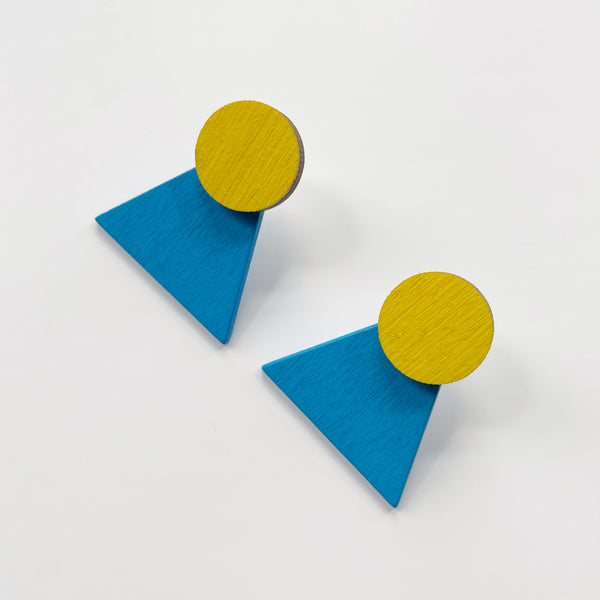 Pip blue & yellow studs