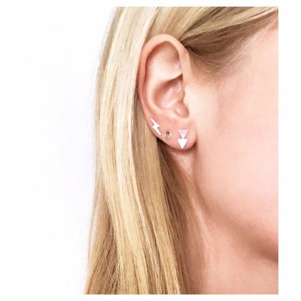 Lightning Bolt stud earrings