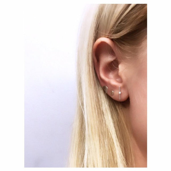 Small toggle stud earrings