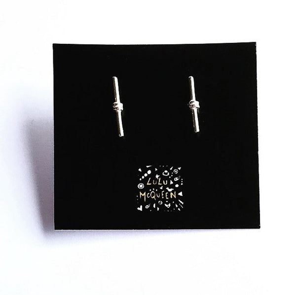 Small toggle stud earrings