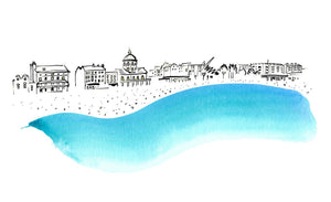Seaside Town print