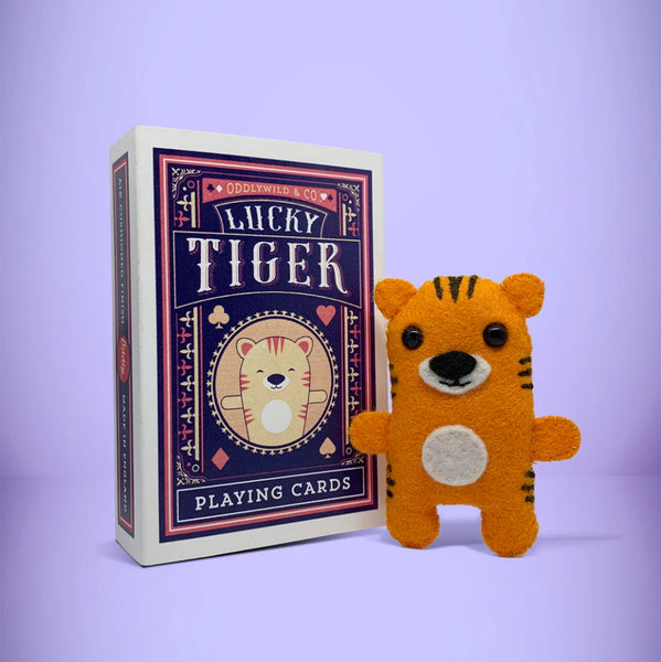 Felt Tiger in a box