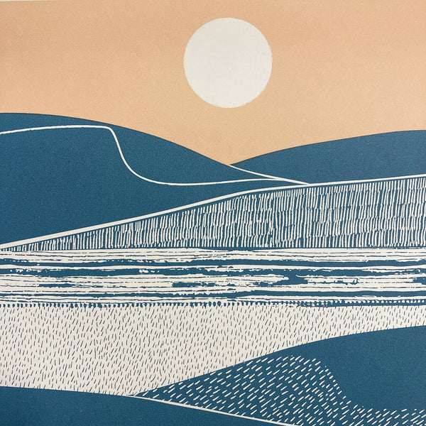 Land Lines screen print